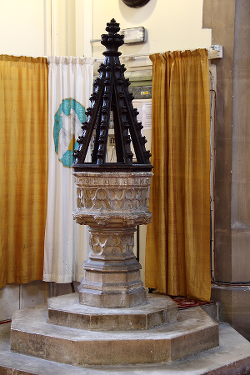 Baptismal Font in St. Bartholomew's Church, Sydenham Baptismal Font in St. Bartholomew's Church, Sydenham
